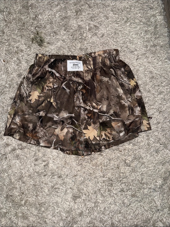 Pants - Camo Print Women's Shorts - Brown/Green